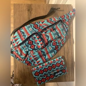 Crossbody bag with matching wallet